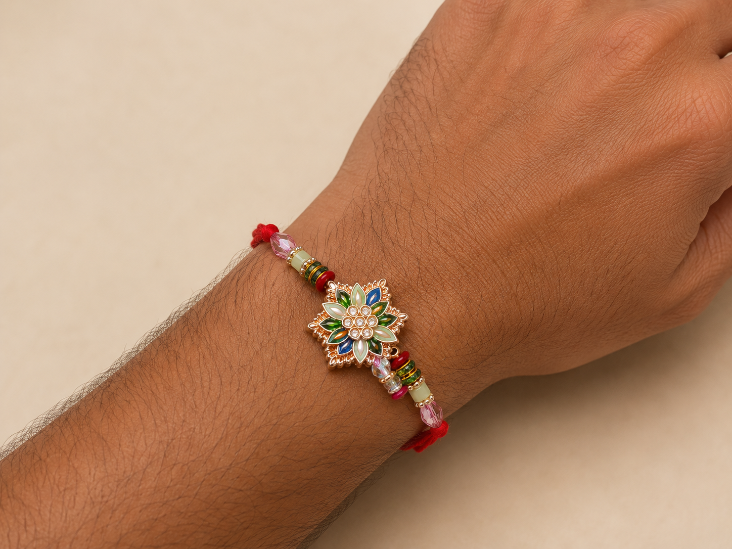 NR-05 Floral Elegance Rakhi — image 1