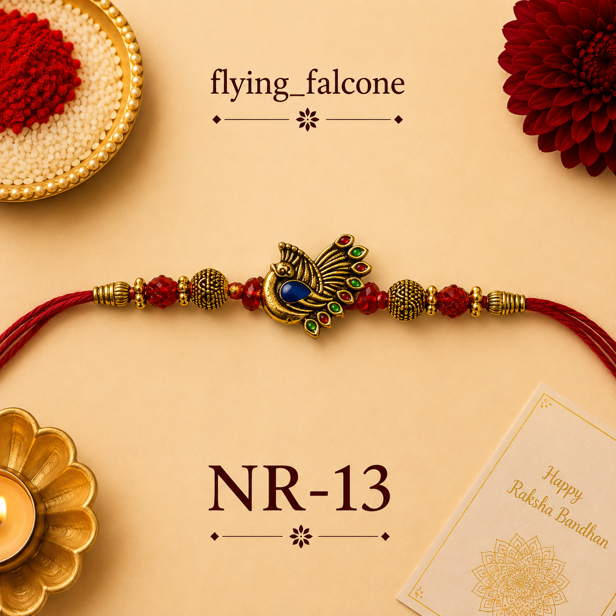 NR-13 – Royal Peacock Rakhi