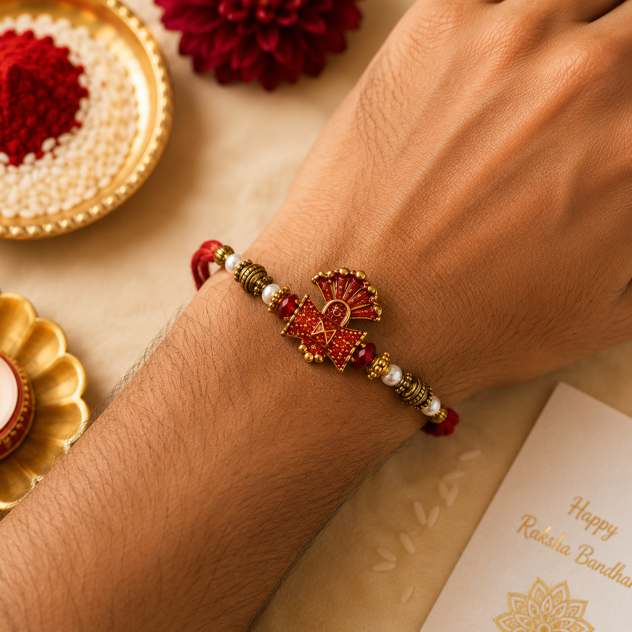 NR-10 Lord shiva damurakam rakhi — image 1