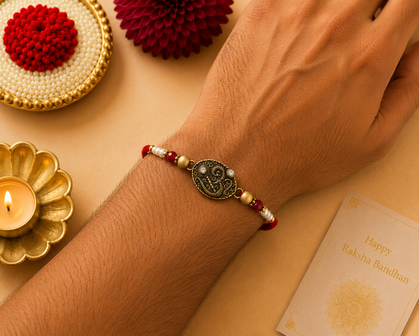 NR-20 – Antique Elegance Rakhi — image 1