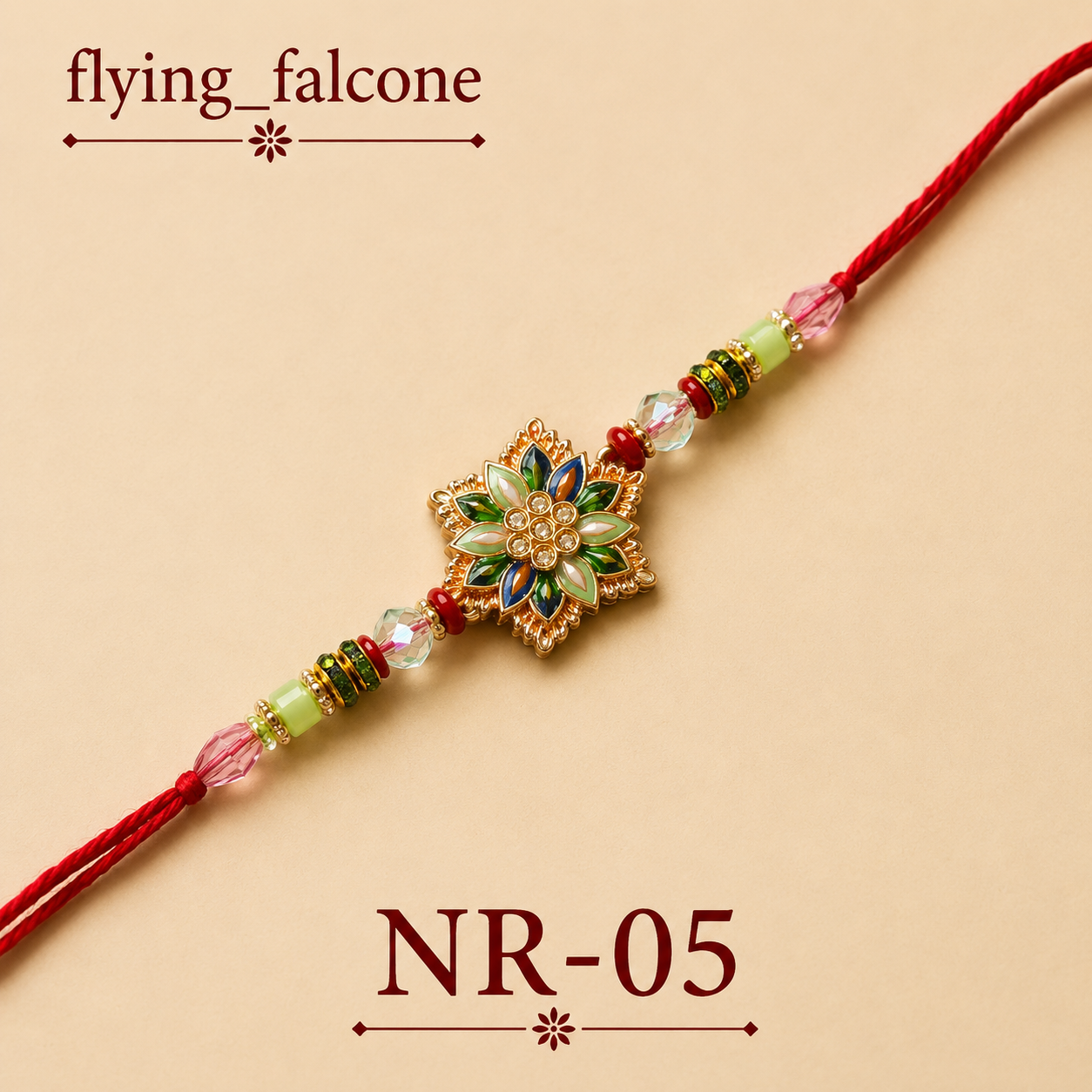 NR-05 Floral Elegance Rakhi
