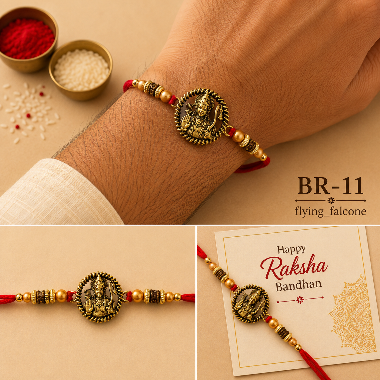 Lord Rama Divine Rakhi – BR-11 (out of stock ) — image 1