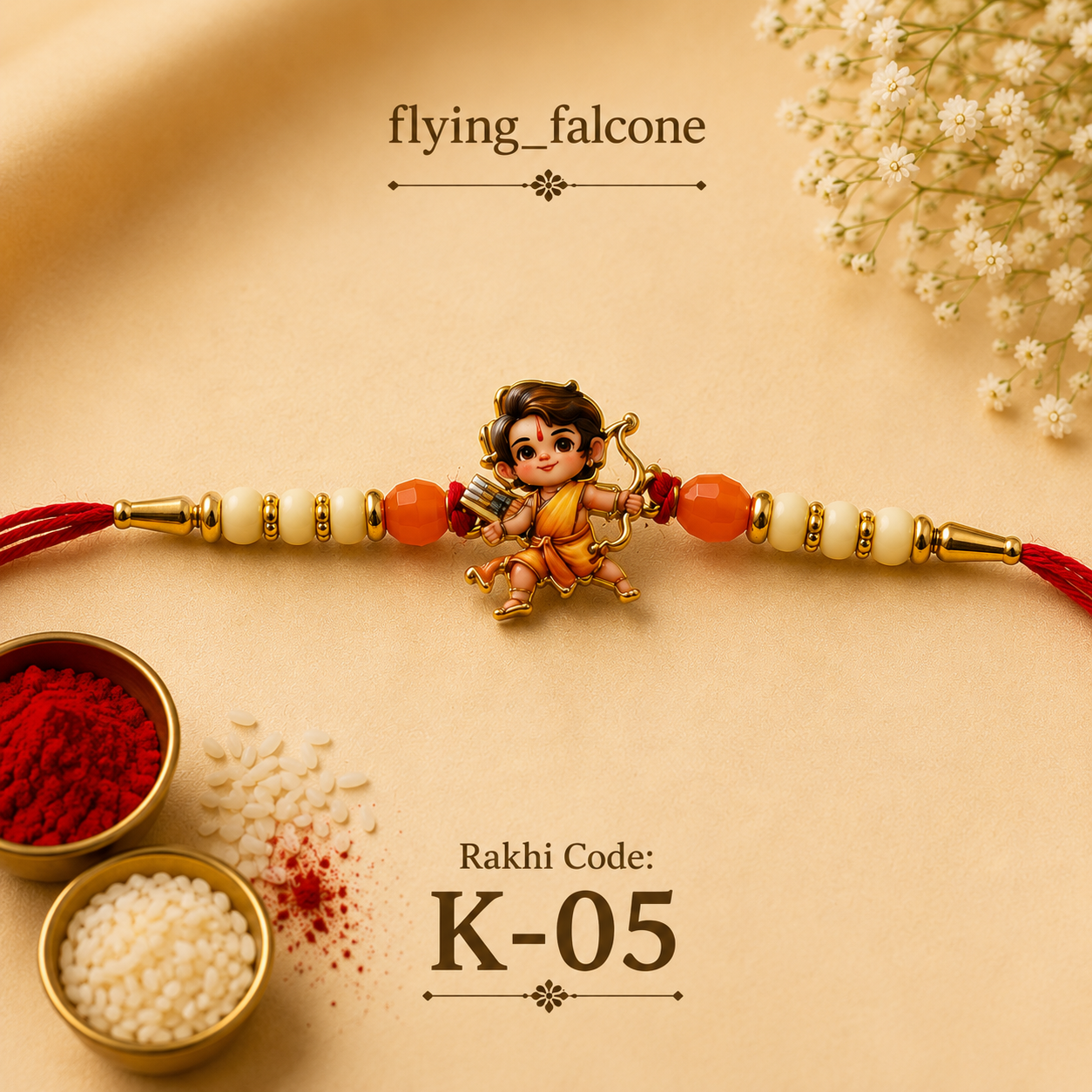 K-05  Premium Bal Ram Designer Rakhi | 