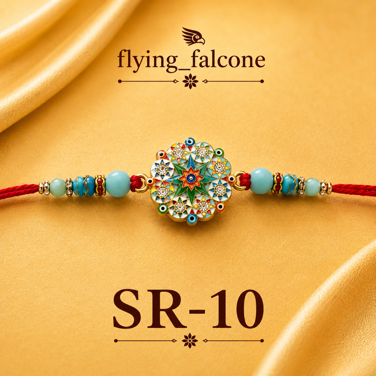 Designer blue Rakhi (SR-10)