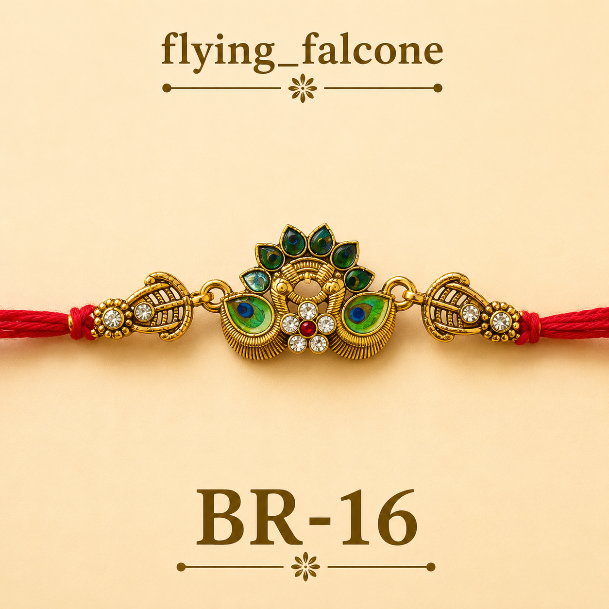 Peacock Designer Rakhi – BR-16