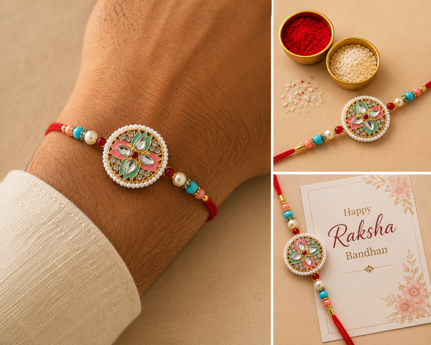 Designer Pearl Rakhi – BR-17 — image 1
