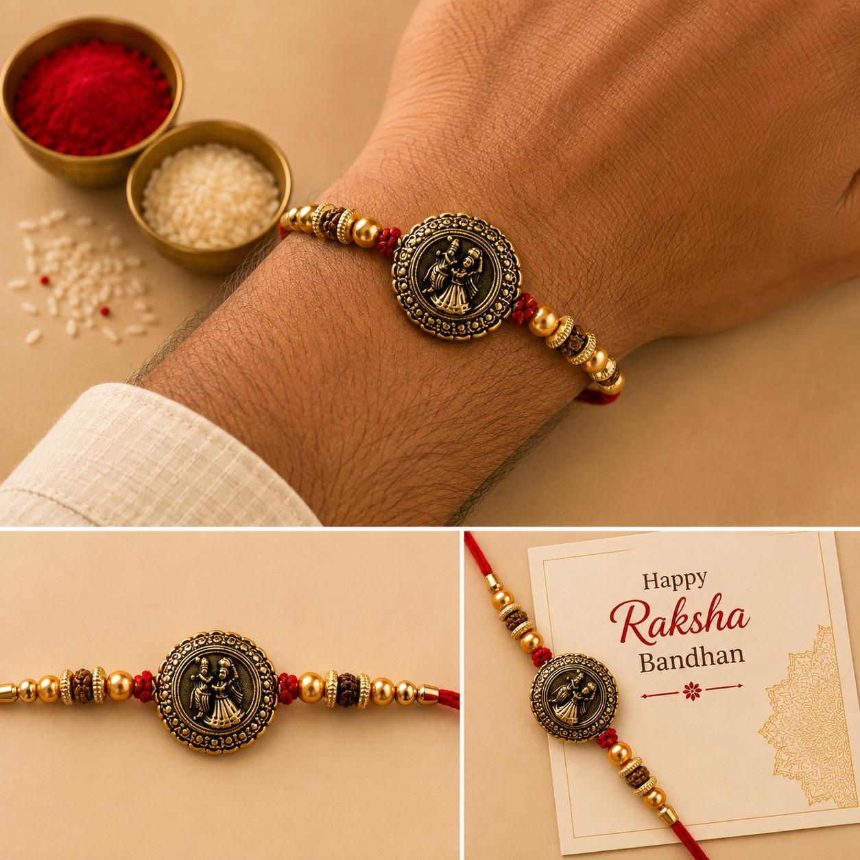 Radha Krishna Divine Rakhi – BR-13 — image 1